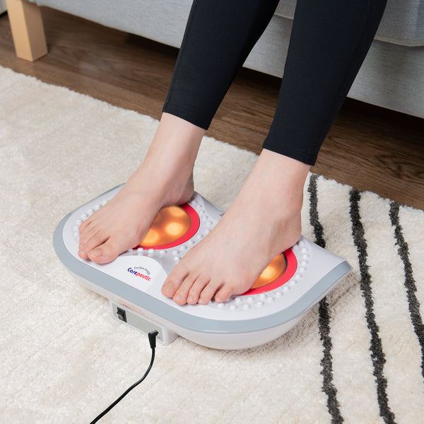 Carepeutic Turbo-Logy Shiatsu Foot Massager with Soothing Heat Therapy for Seniors