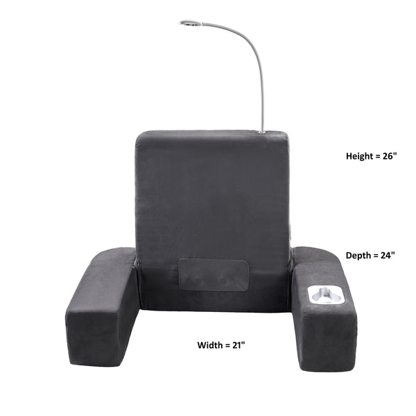 Carepeutic Backrest Bed Lounger with Soothing Warm Shiatsu Massage