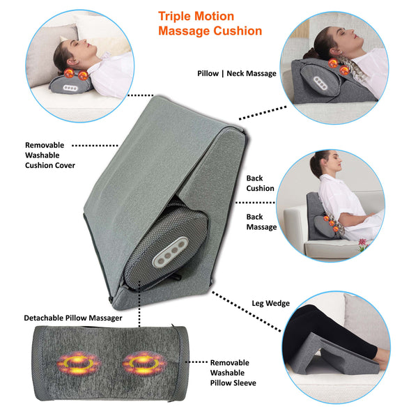 Carepeutic Triple Motion Neck Massager and Leg Wedge