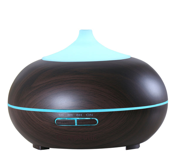 Carepeutic Aroma Essential Oil Diffuser with Black Wood Grained Style