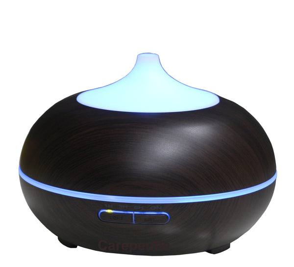 Carepeutic Aroma Essential Oil Diffuser with Black Wood Grained Style