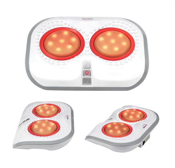 Carepeutic Turbo-Logy Shiatsu Foot Massager with Soothing Heat Therapy for Seniors