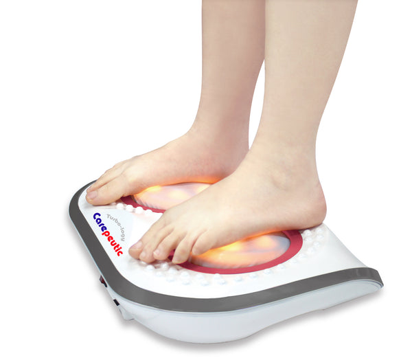 Carepeutic Turbo-Logy Shiatsu Foot Massager with Soothing Heat Therapy for Seniors