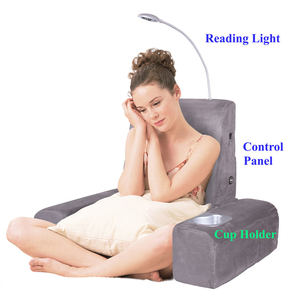 Carepeutic Backrest Bed Lounger with Soothing Warm Shiatsu Massage