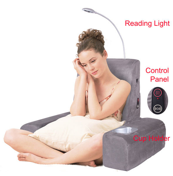 Carepeutic Backrest Bed Lounger with Heated Comfort Vibration Massage