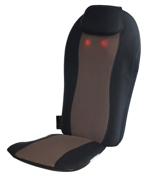 Carepeutic Full Back Relax Shiatsu Oscillation Massage Cushion With Vibration and Heat Therapy