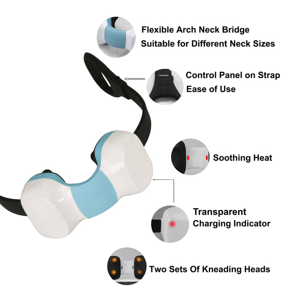 Carepeutic Targeted Spot Kneading Massager for Neck and Thigh Massage