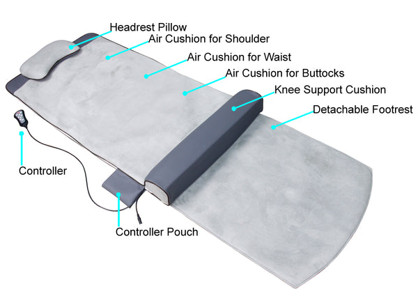 Carepeutic Motorized Yoga-Dynamic Air Compression Back Stretching Massage Mat