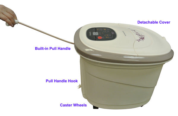 Carepeutic Motorized Hydro Therapy Foot and Leg Spa Bath Massager