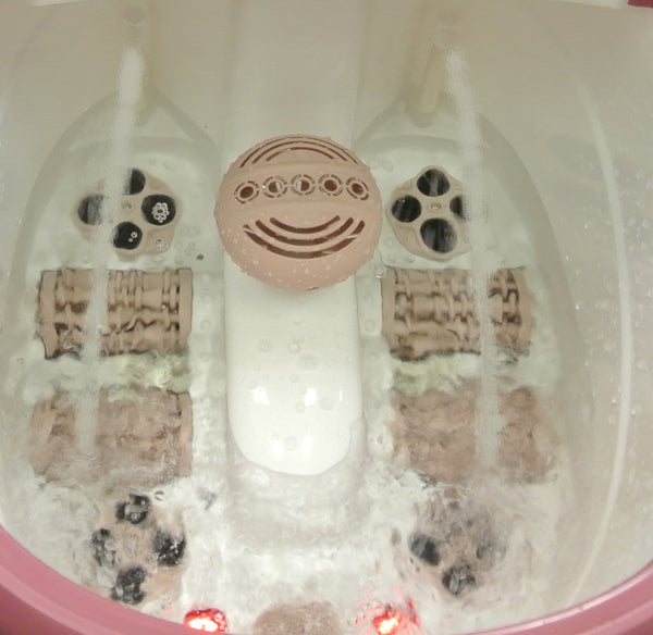 Carepeutic Touch Screen Water-Jet Foot and Leg Spa Bath Massager, Purple/White