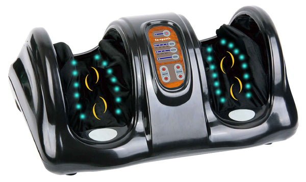 Carepeutic Deluxe Kneading Rolling Shiatsu Foot Massager (Burl-Wood)