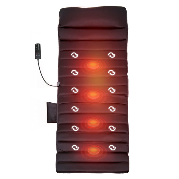 Carepeutic Targeted Zone Deluxe Full Body Vibration Massage Mat with Heat