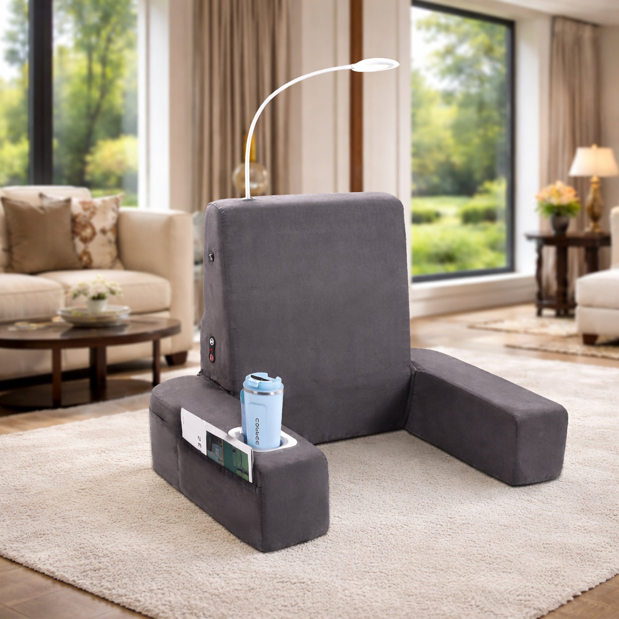 Carepeutic Backrest Bed Lounger with Heated Comfort Vibration