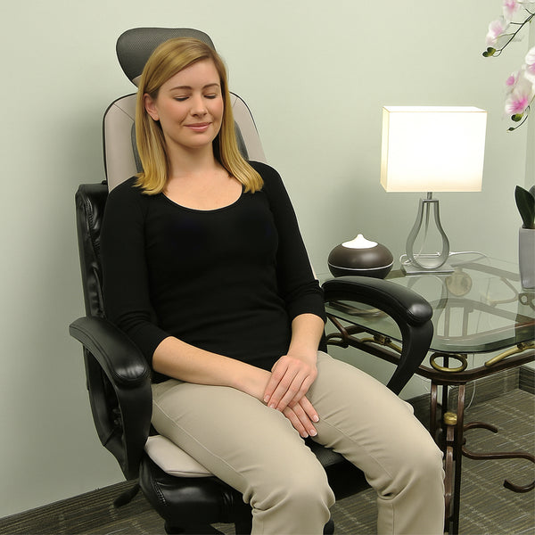 Carepeutic Op-Comfort Shiatsu and Rolling Massage Cushion with Vibration and Heat