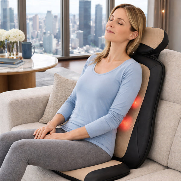 Carepeutic Kneading Rolling Vibration Massage Chair Cushion