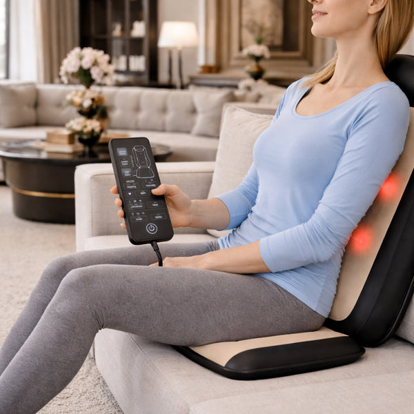 Carepeutic Kneading Rolling Vibration Massage Chair Cushion