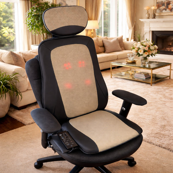 Carepeutic Kneading Rolling Vibration Massage Chair Cushion