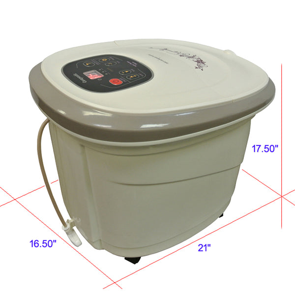 Carepeutic Motorized Hydro Therapy Foot and Leg Spa Bath Massager