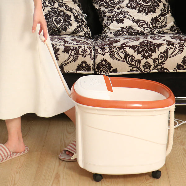 Carepeutic Touch Screen Water-Jet Foot and Leg SpaBath Massager, Brown/White