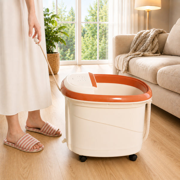 Carepeutic Touch Screen Water-Jet Foot and Leg SpaBath Massager, Brown/White
