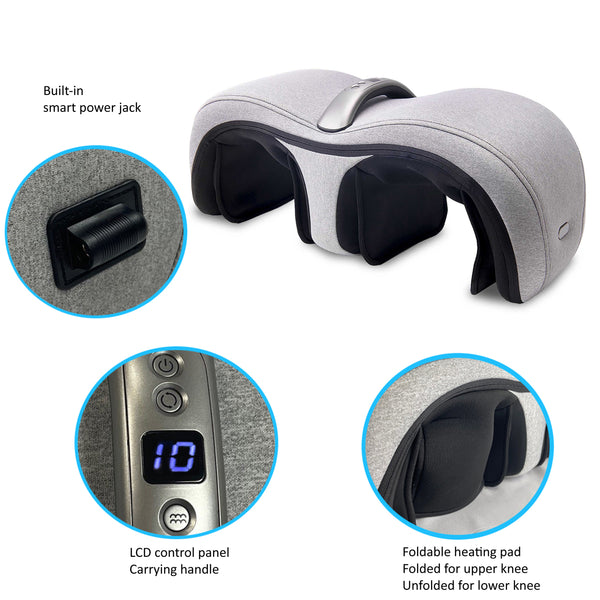 Carepeutic Deluxe Dual Action Knee or Calf Massager with Kneading Vibration and Heat Therapy KH353