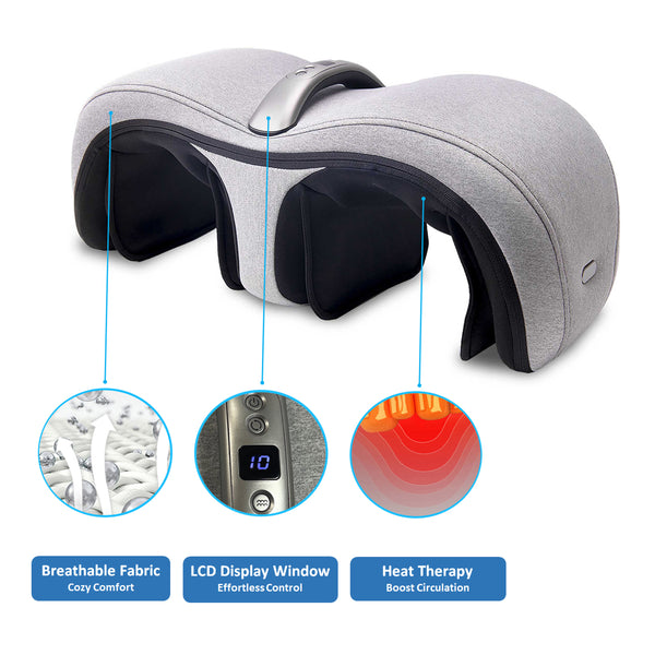 Carepeutic Deluxe Dual Action Knee or Calf Massager with Kneading Vibration and Heat Therapy KH353