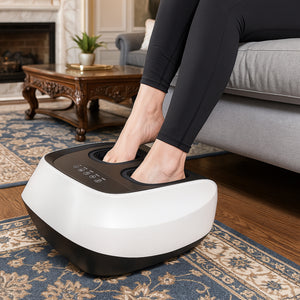 Carepeutic Ionic Air Compression Shiatsu Foot Massager with UV Light and Heat Therapy