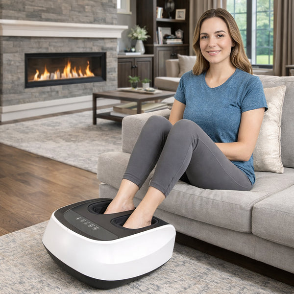 Carepeutic Ionic Air Compression Shiatsu Foot Massager with UV Light and Heat Therapy