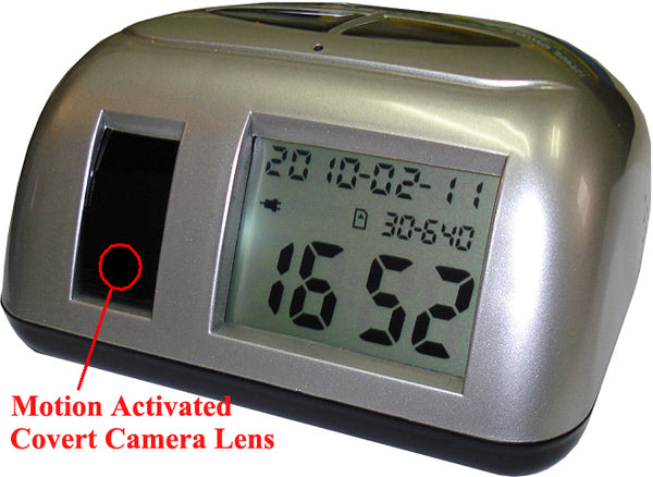 Secuvox® Digital Motion Activated Camcorder Clock